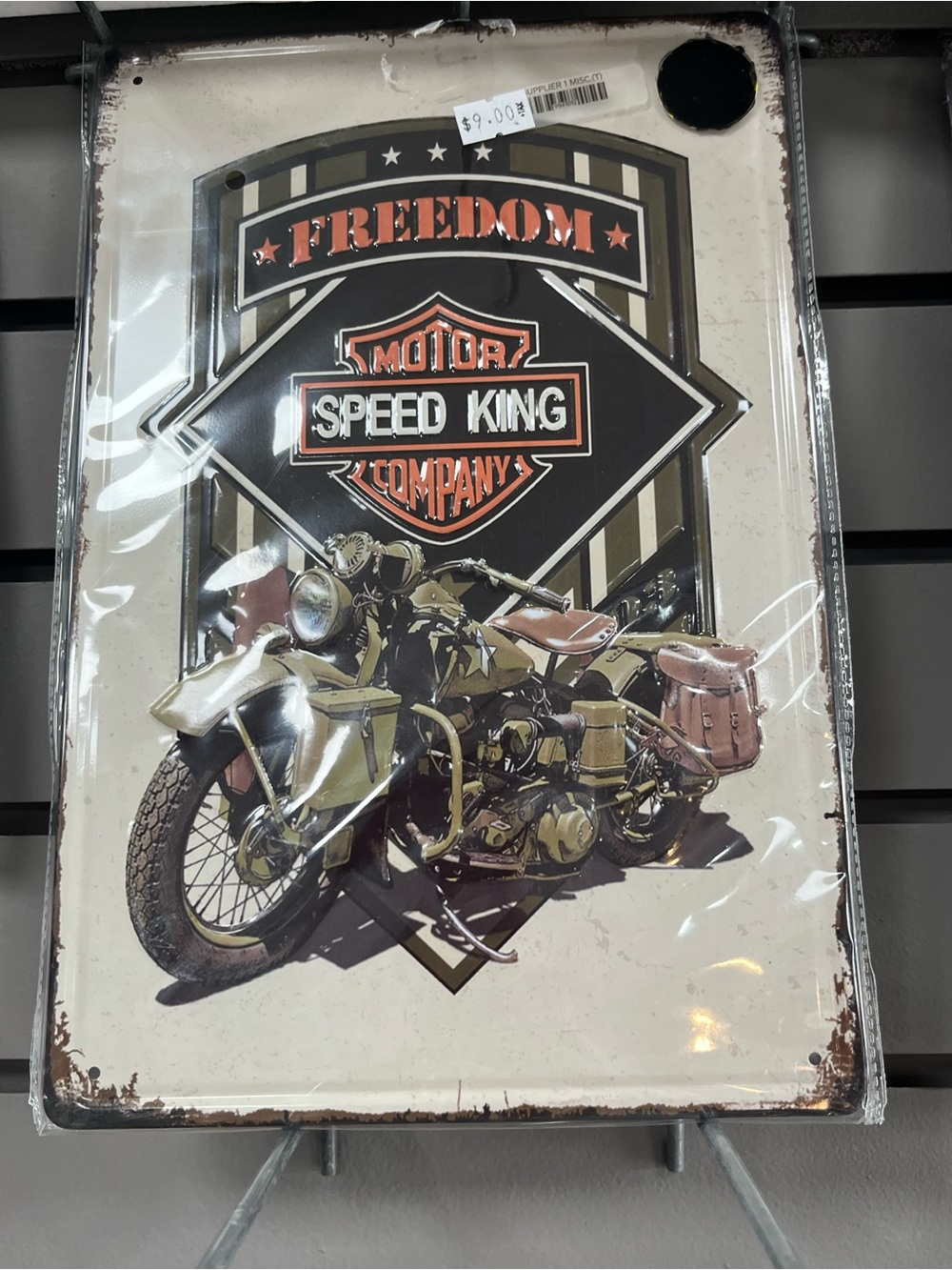 Motorbike wall decor